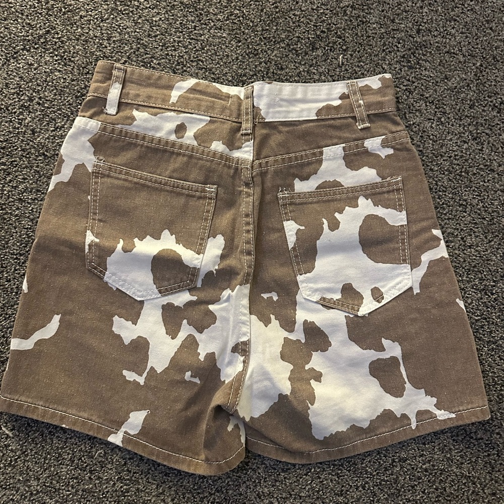 12th Tribe Cowprint Jean Capris